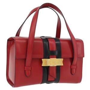 Celine Leather Classic Box Handbag Red